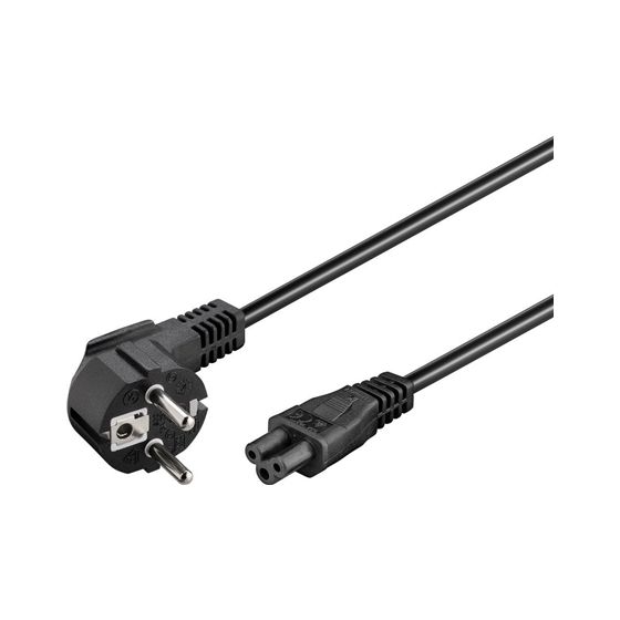 Goobay | NK 114 S-180 | Virtakaapeli | IEC 60320 C5 -virtalähde | CEE 7/7 -virtalähde | 1,8 m | Musta | Musta