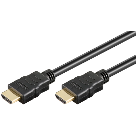 Goobay 61163 HDMI-liitin uros (tyyppi A) > HDMI-liitin uros (tyyppi A) 10m, musta