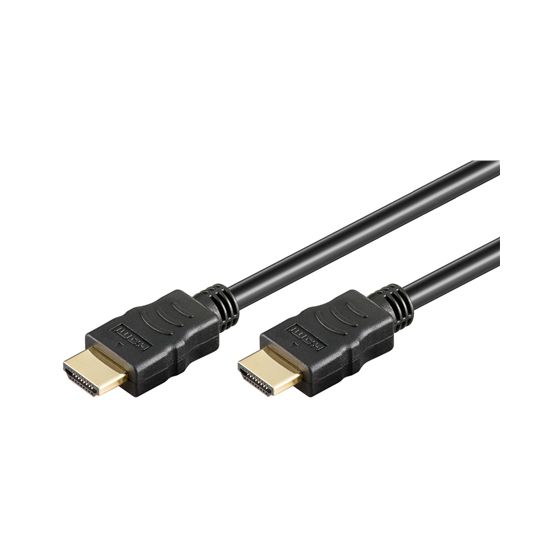Goobay 61163 HDMI-liitin uros (tyyppi A) > HDMI-liitin uros (tyyppi A) 10m, musta