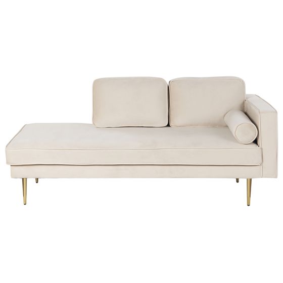 Divaani oikea MIRAMAS sametti Beige