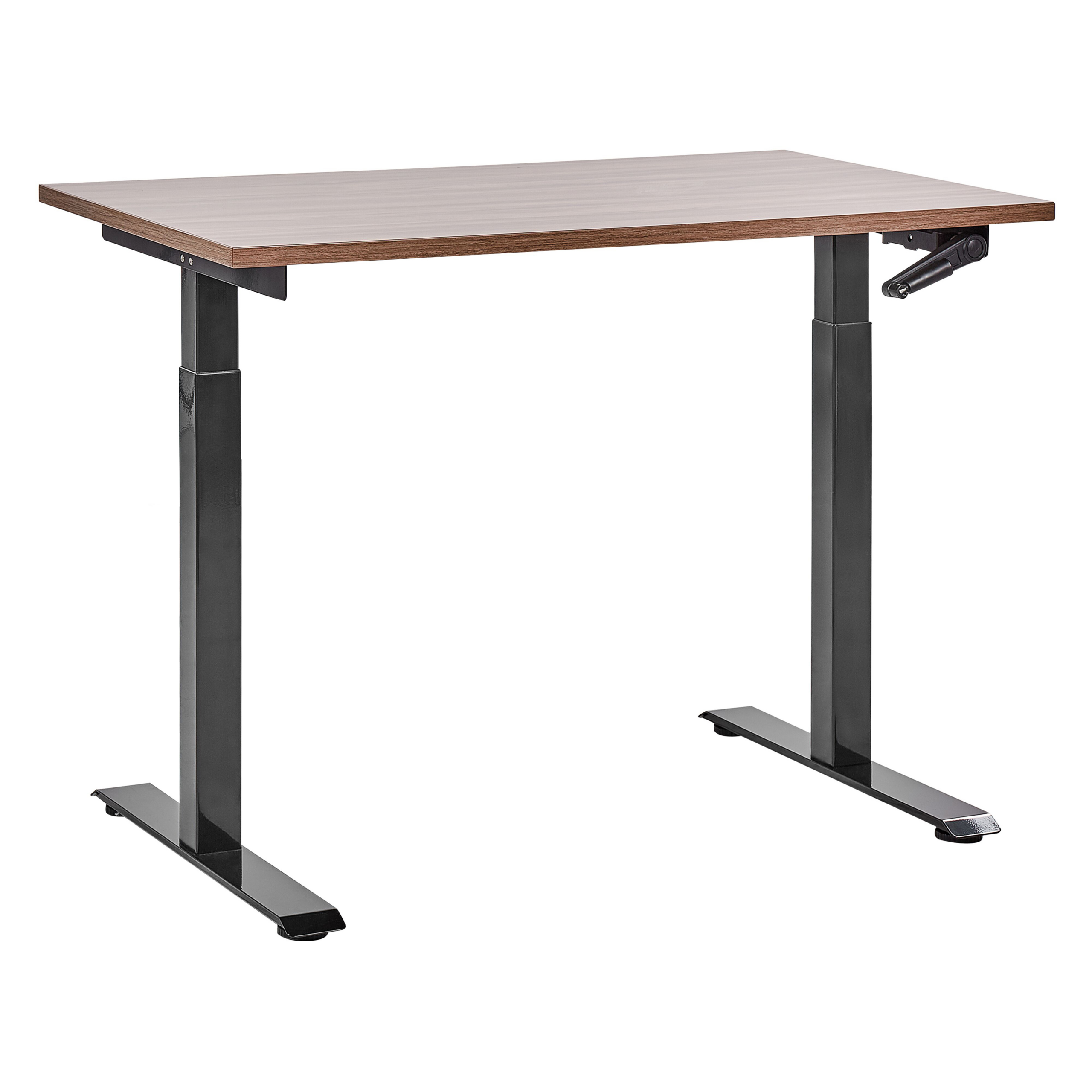 Työpöytä säädettävä DESTINES 120 cm 72 cm Ruskea/musta