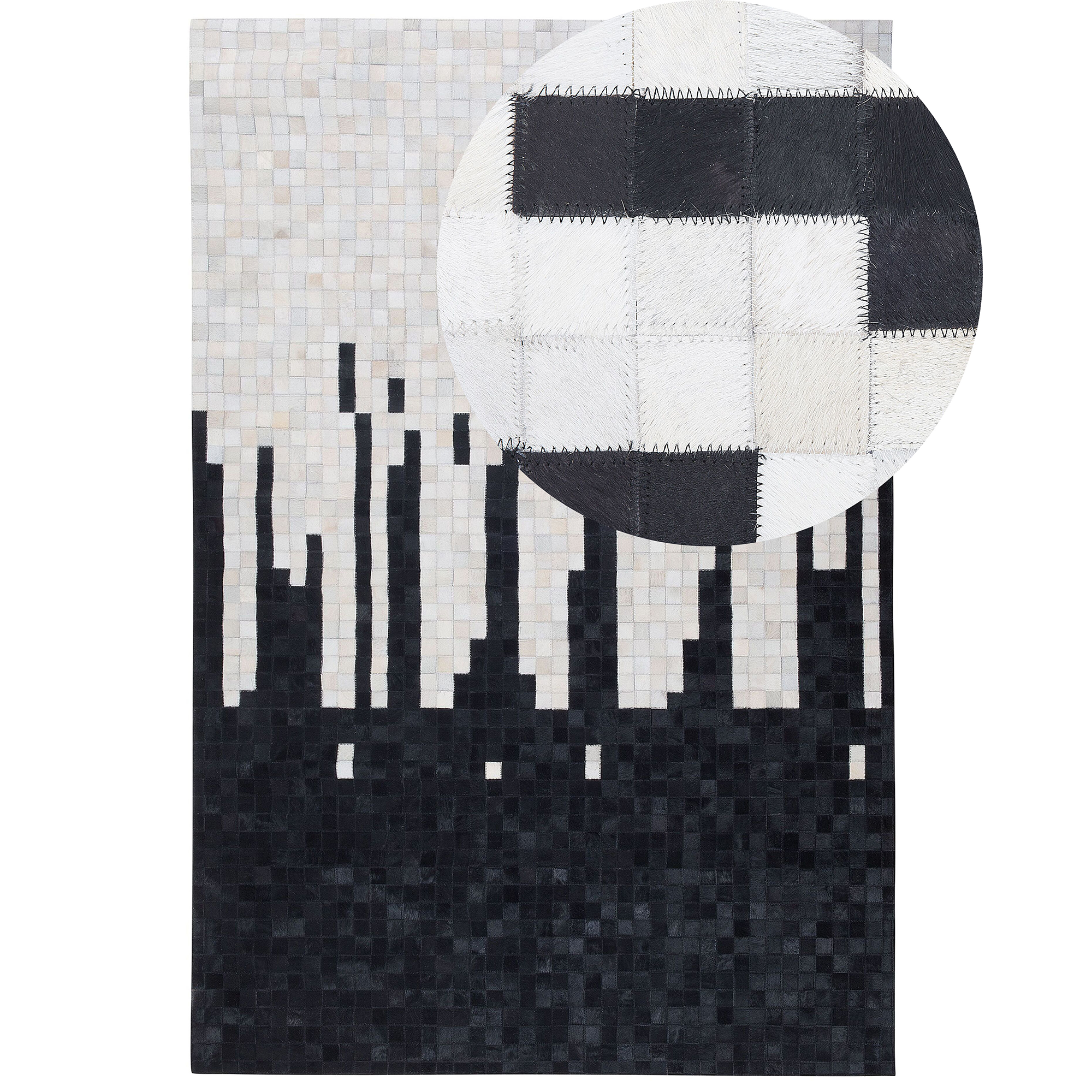 Matto BOLU Musta 160 x 230 cm nahka