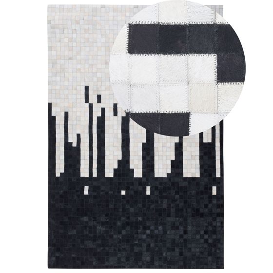 Matto BOLU Musta 160 x 230 cm nahka