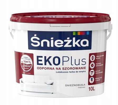 Śnieżka EKO Plus Latex Paint Snow White 10L