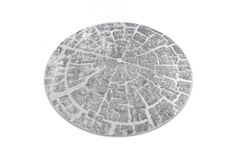 Matto MEFE moderni Pyöreä 6185 puu - harmaa pyöreä 120 cm