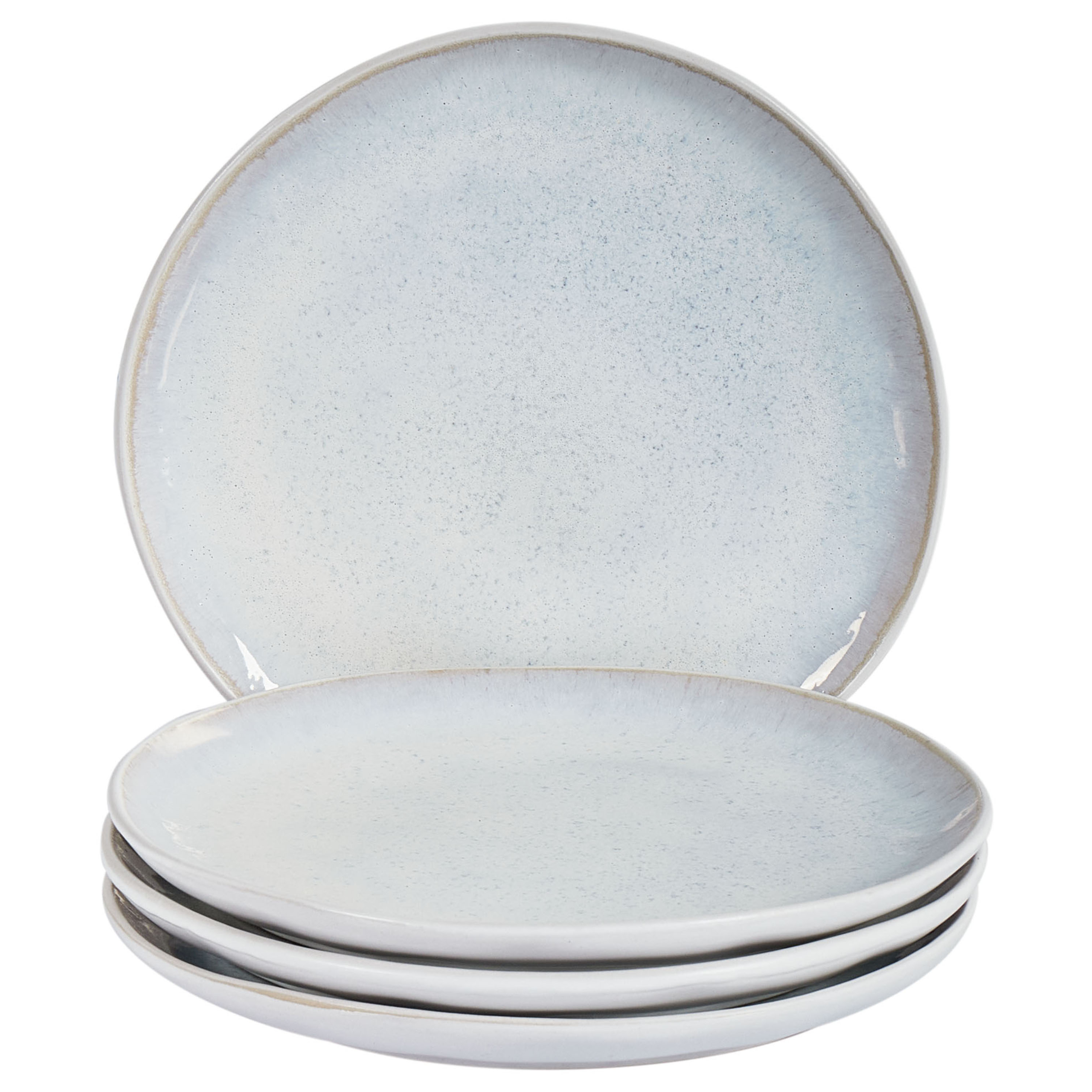 Sivulautassetti 4 kpl SESAME kivitavara Vaaleanharmaa