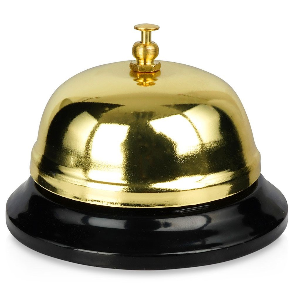 Kultainen pöytäkello 8,5x6 cm