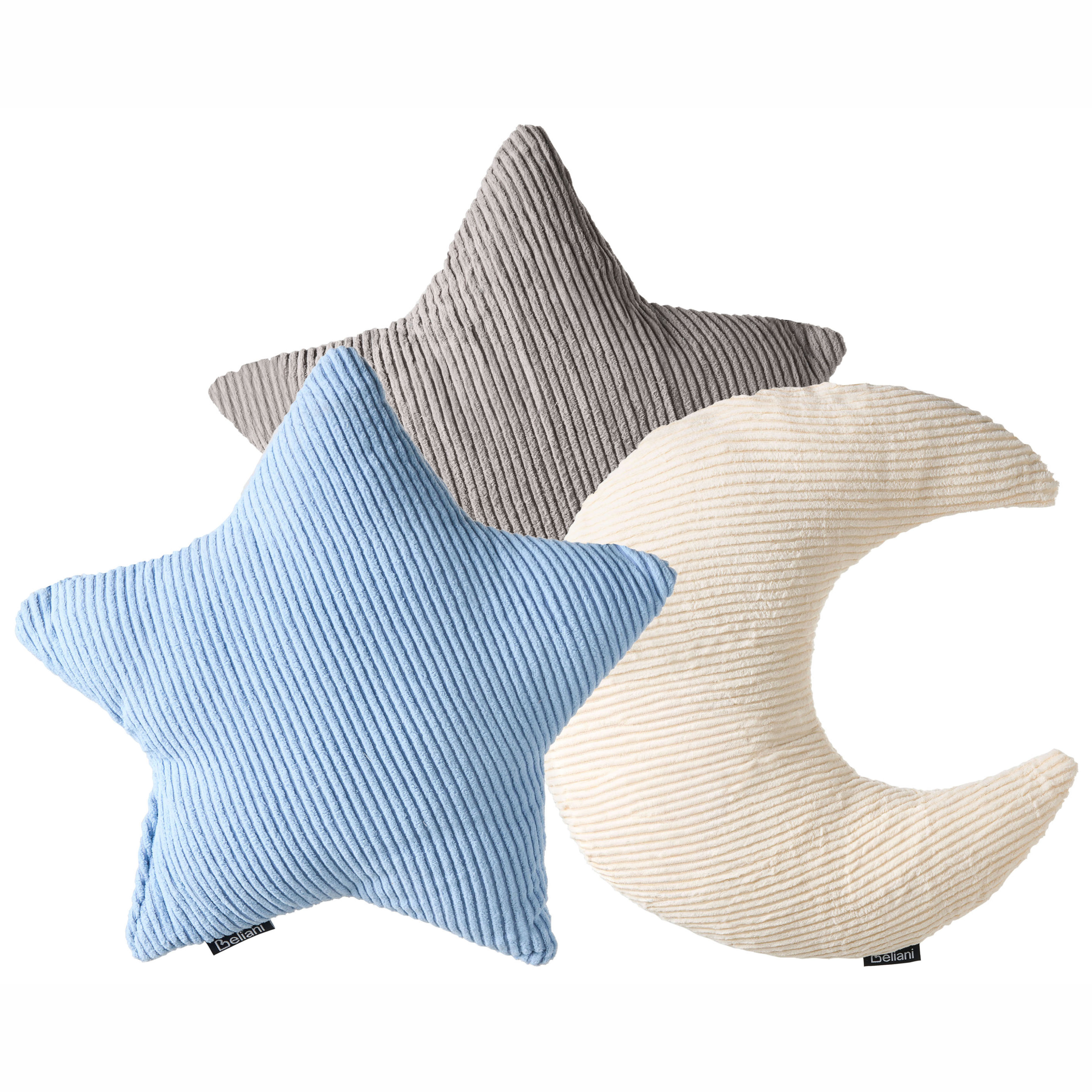 Koristetyynysetti 3 kpl LUNA 35 x 30 cm 35 x 35 cm Vakosametti Monivärinen Hillitty