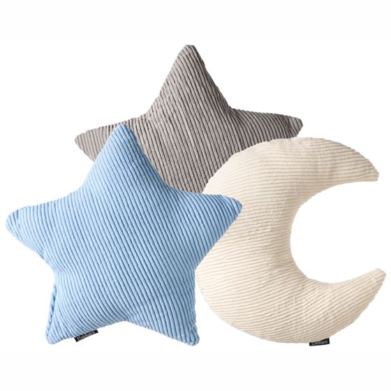 Koristetyynysetti 3 kpl LUNA 35 x 30 cm 35 x 35 cm Vakosametti Monivärinen Hillitty