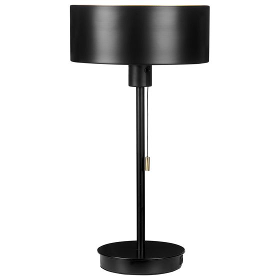 Pöytävalaisin ARIPO USB-portilla metalli Musta