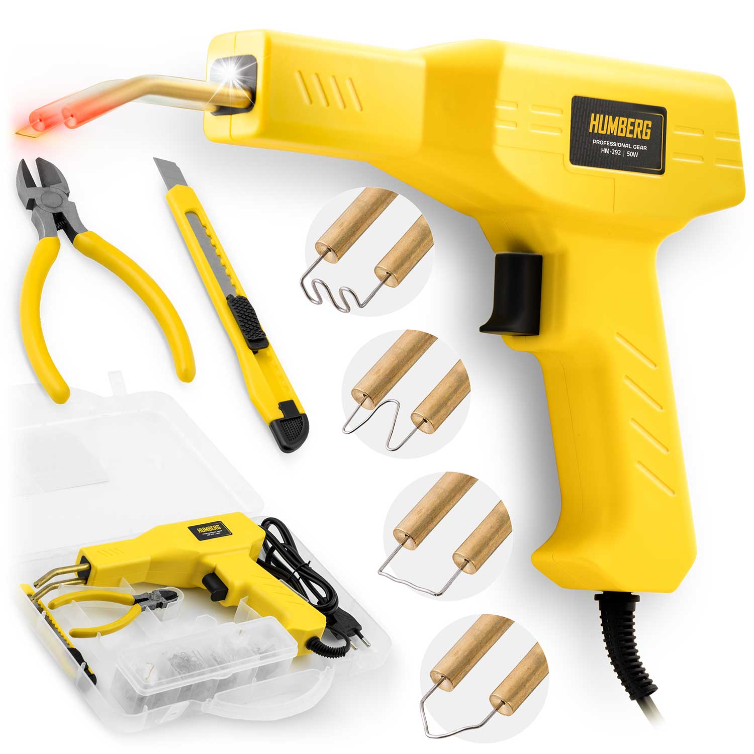 Humberg HM-292 50W muovinhitsauskone + 800 niittiä