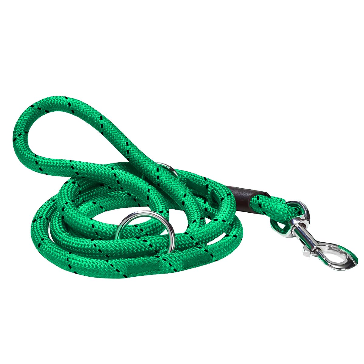 150 cm:n koiran talutushihna säädettävällä 45 cm:n kaulapannalla, kestävä köysi