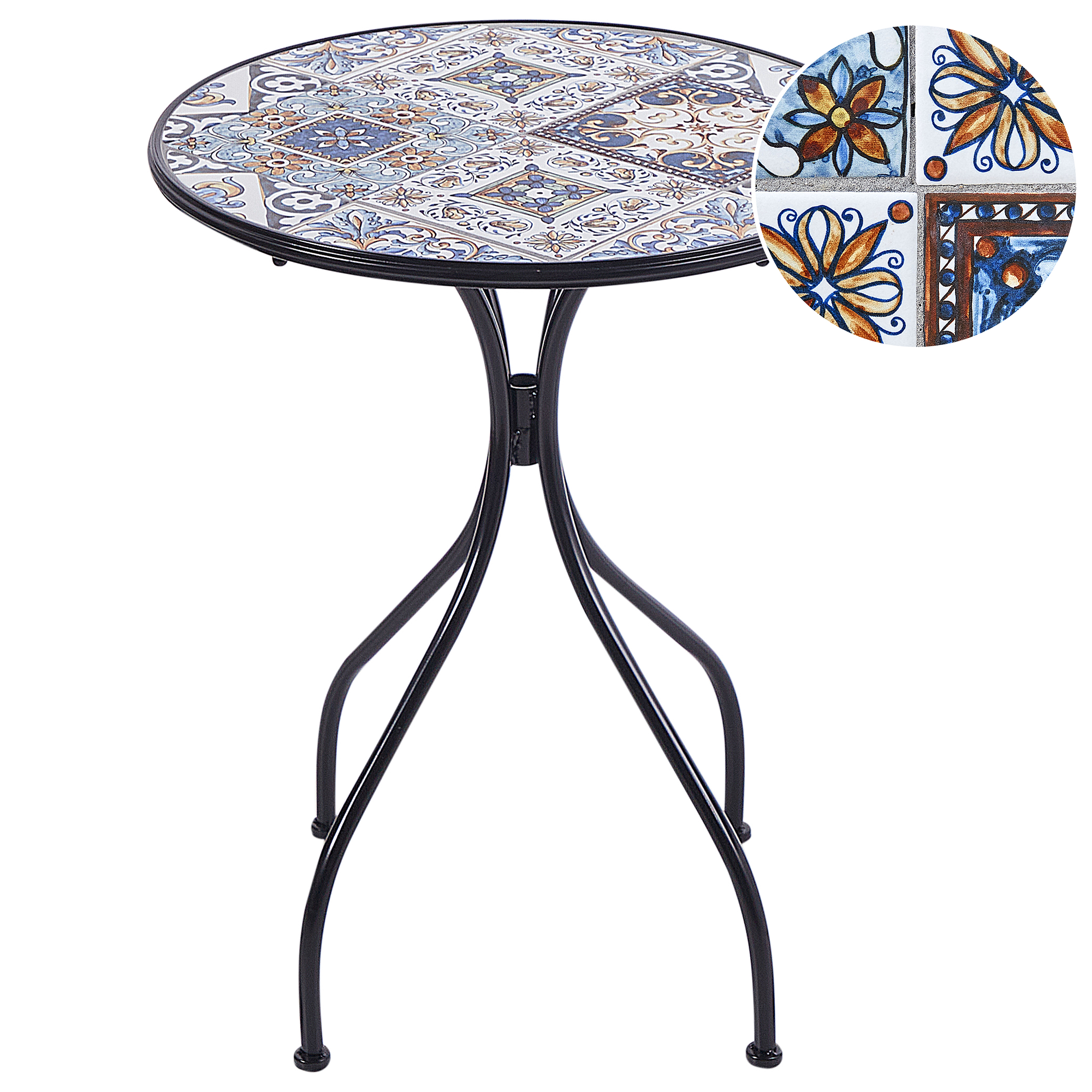 Bistropöytä CIVITA 60 cm 60 cm metalli Musta
