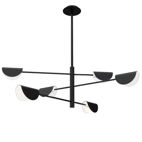 TOOLIGHT riippuva kattovalaisin APP1261-6CP musta, 18x50x18cm