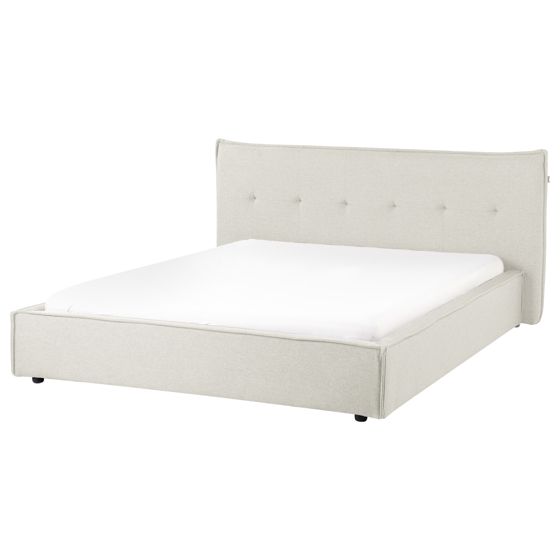 Sänky keinopellava LESTRE 160 x 200 cm Luonnonvalkoinen