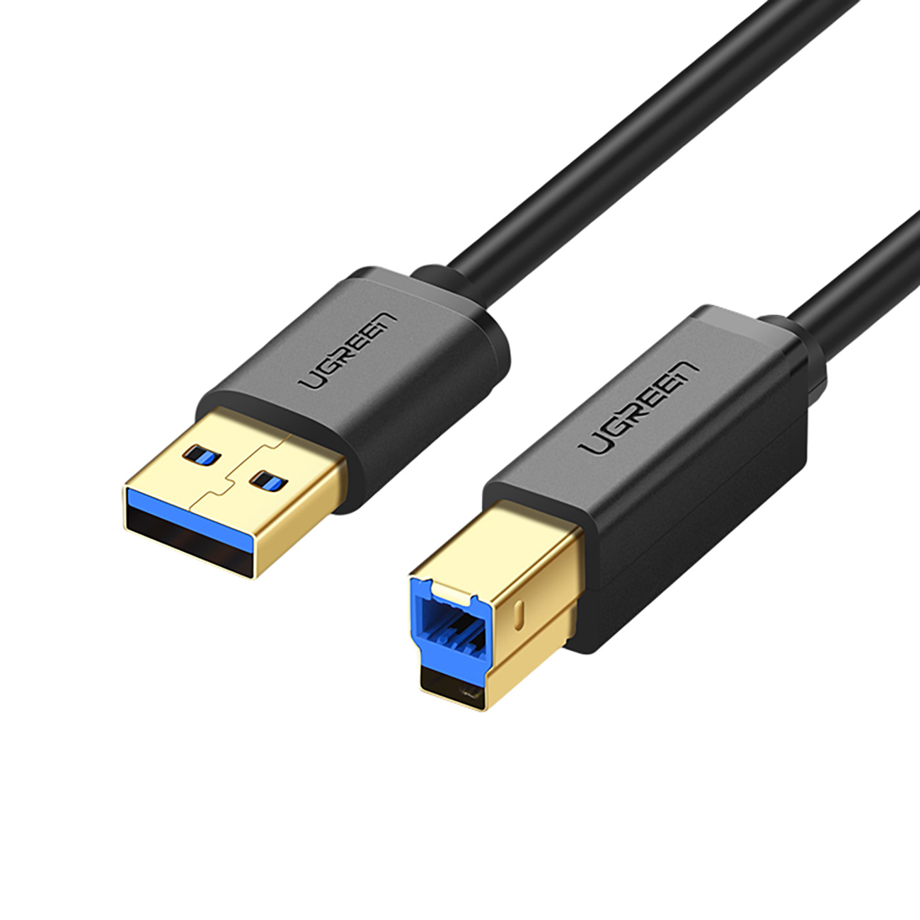 Tulostinkaapeli USB-A 3.0 - USB-B 5Gbps 1m - musta