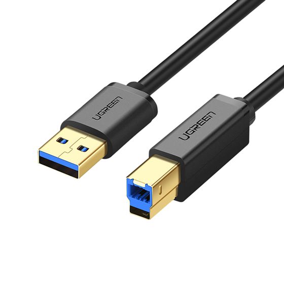 Tulostinkaapeli USB-A 3.0 - USB-B 5Gbps 1m - musta
