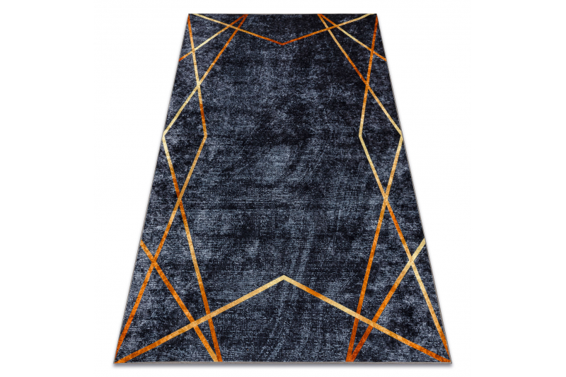 MIRO 51233.810 matto geometrinen liukumaton - tummanharmaa 120x170 cm