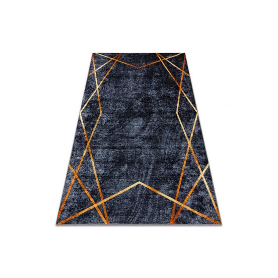 MIRO 51233.810 matto geometrinen liukumaton - tummanharmaa 120x170 cm