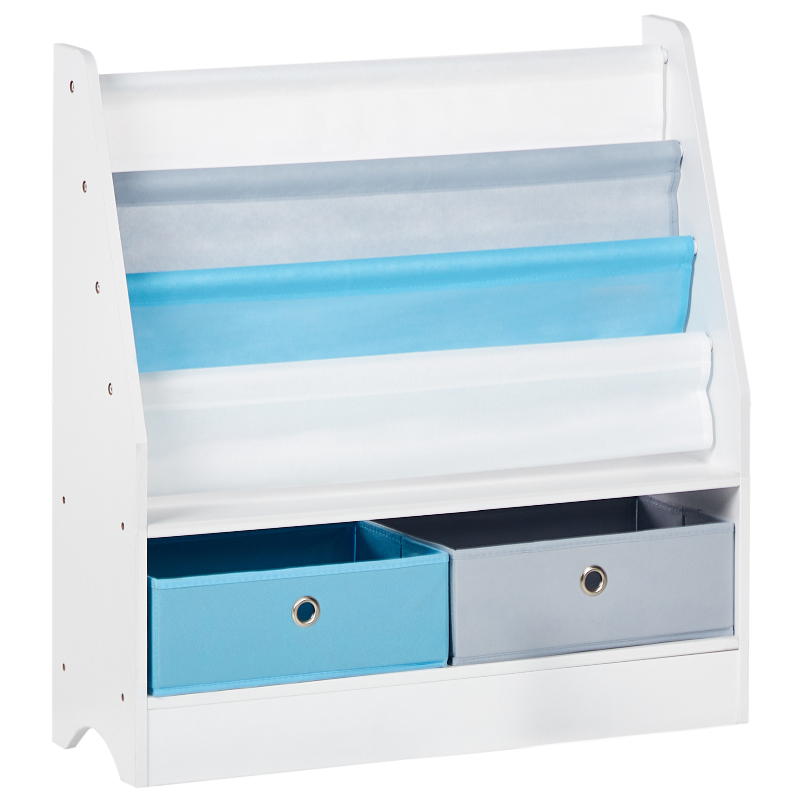 Kirjahylly 3-tasoinen TUMBY 74 cm Valkoinen