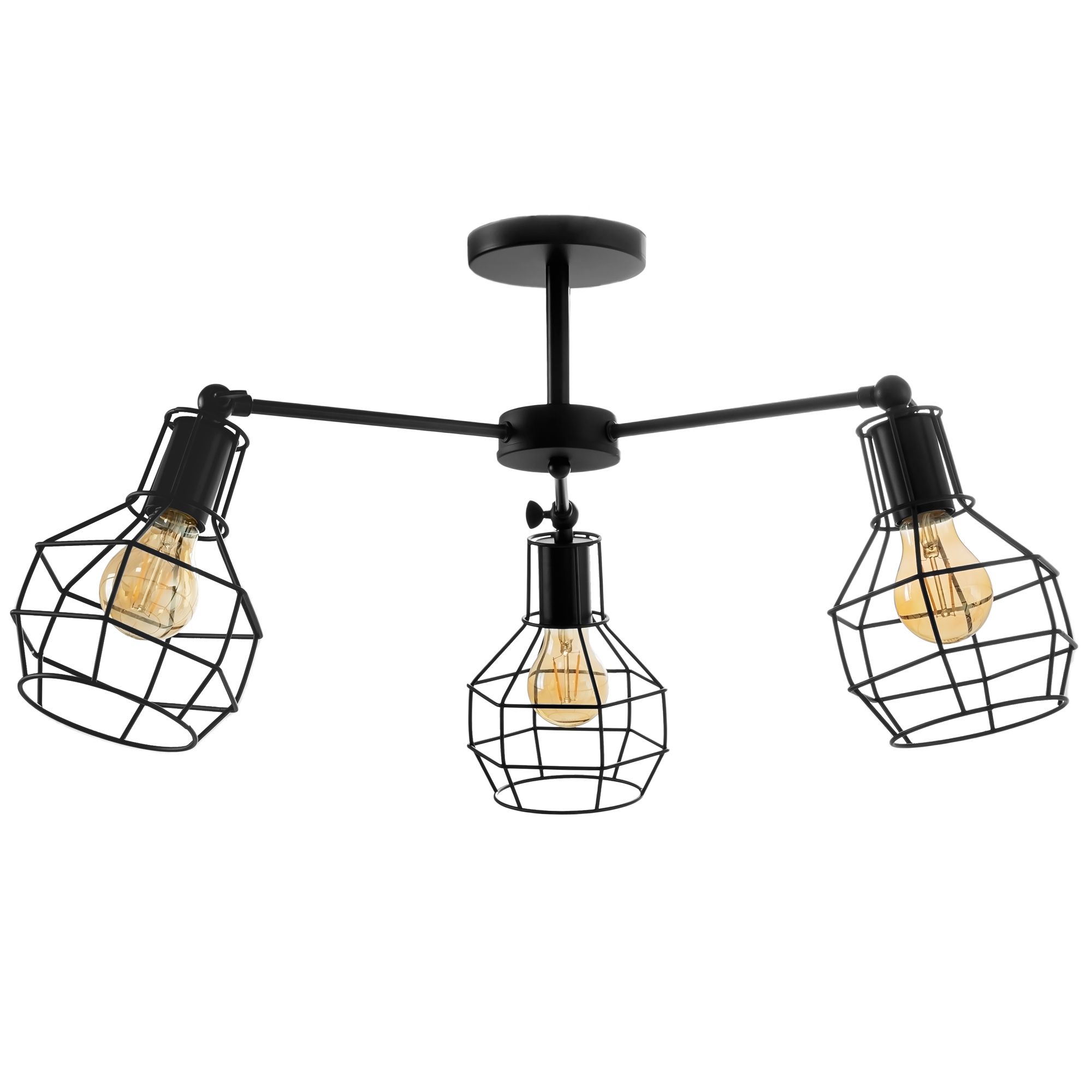 TOOLIGHT riippuvalaisin APP734-3C musta, 34,5X50X34,5CM