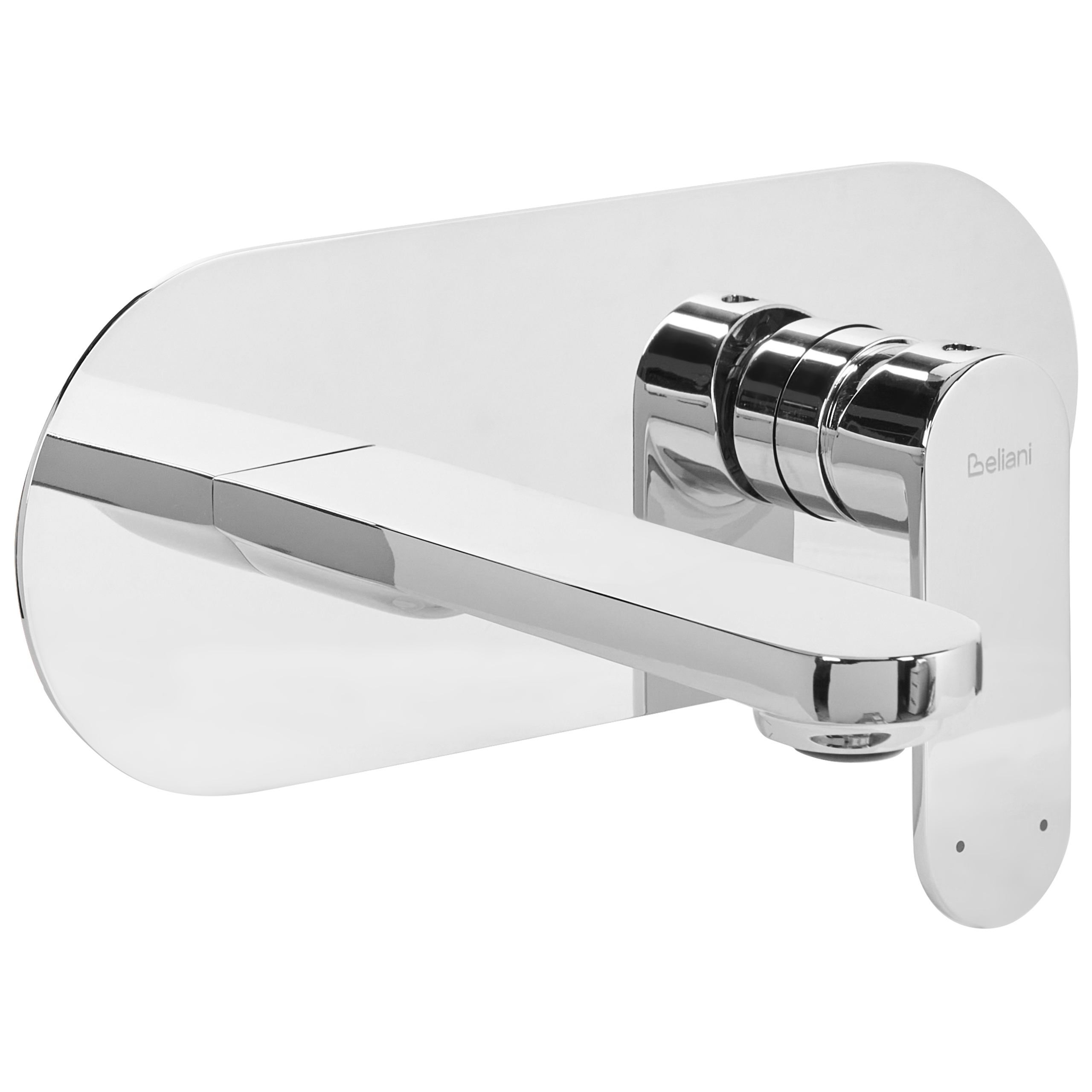 Seinään kiinnitettävä pesuallashana CHAPALA messinki Hopea