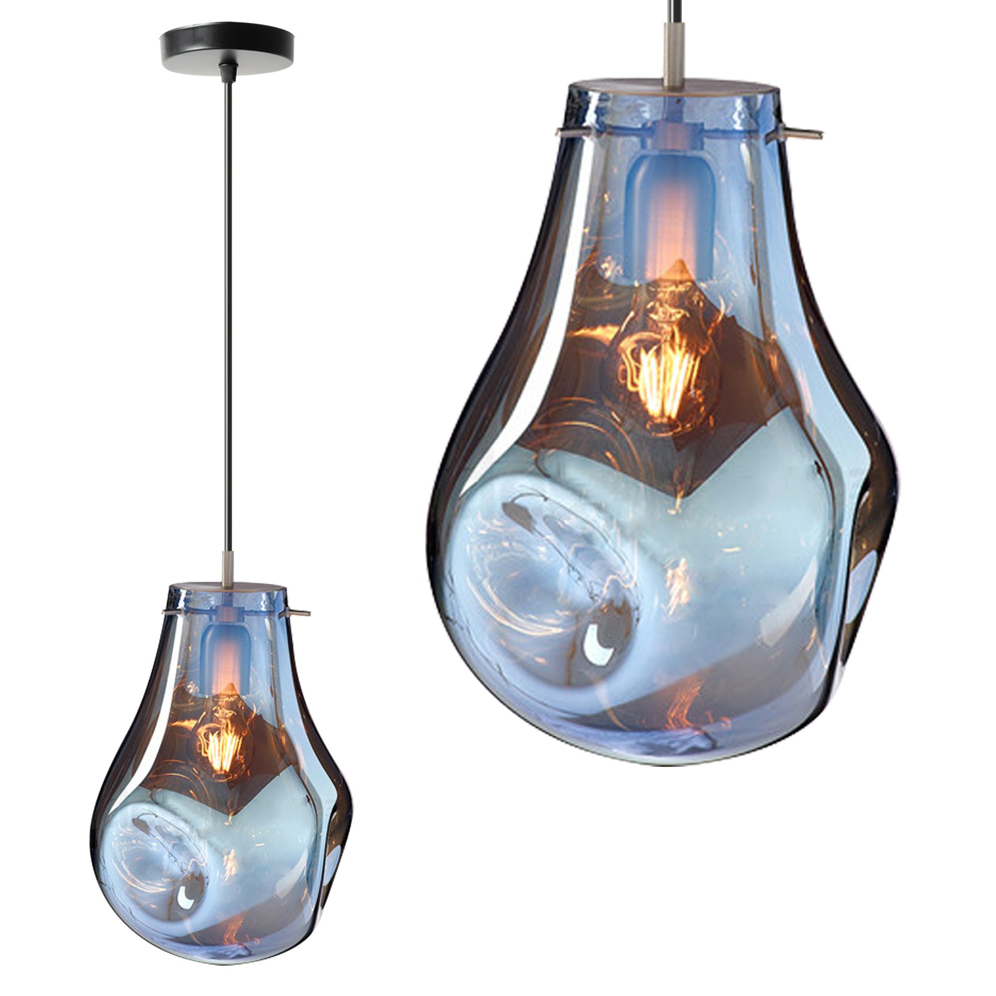 TOOLIGHT riippuva kattovalaisin APP327-1CP sininen, 29x20, 5x29cm