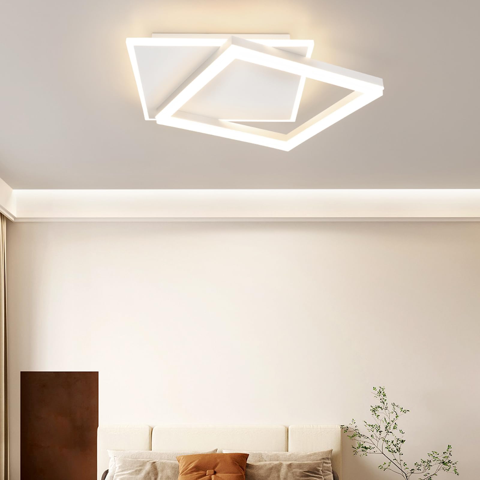 ZMH LED-kattovalaisin olohuoneeseen 29W 3000K Moderni metallinen kattovalaisin makuuhuoneeseen