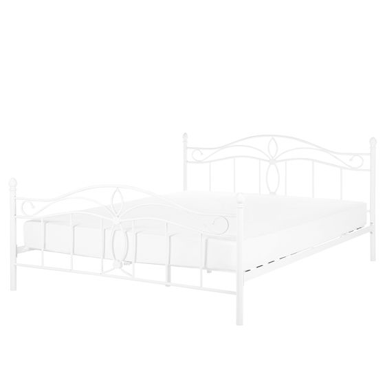 Sänky metalli ANTLIA 160 x 200 cm Valkoinen