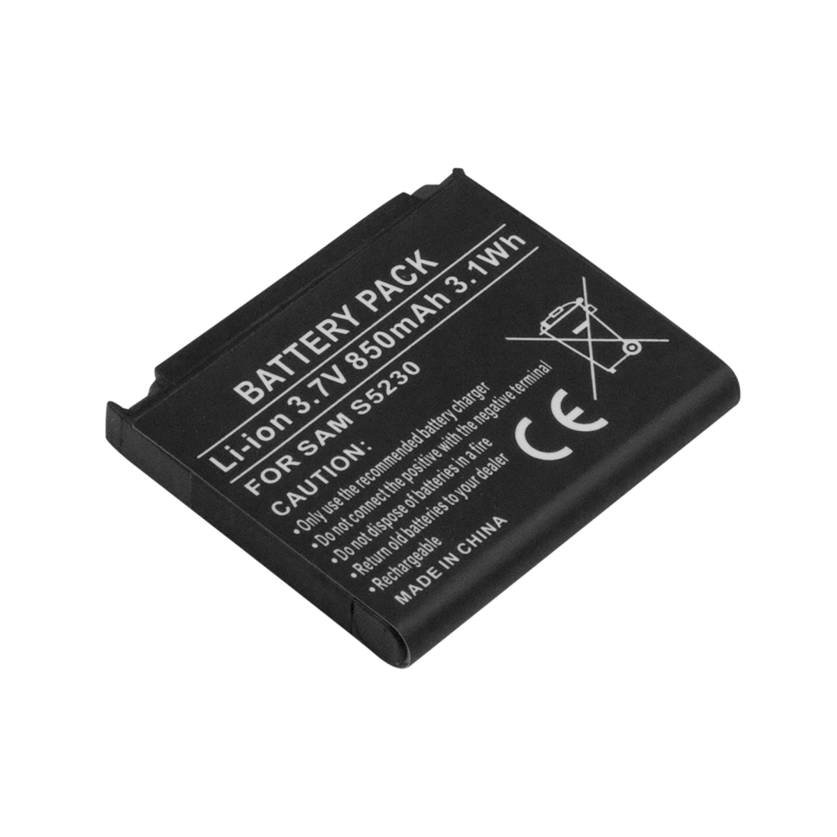 Akku Samsung S5230 Li-ion 3,7V 850mAh 3,1Wh