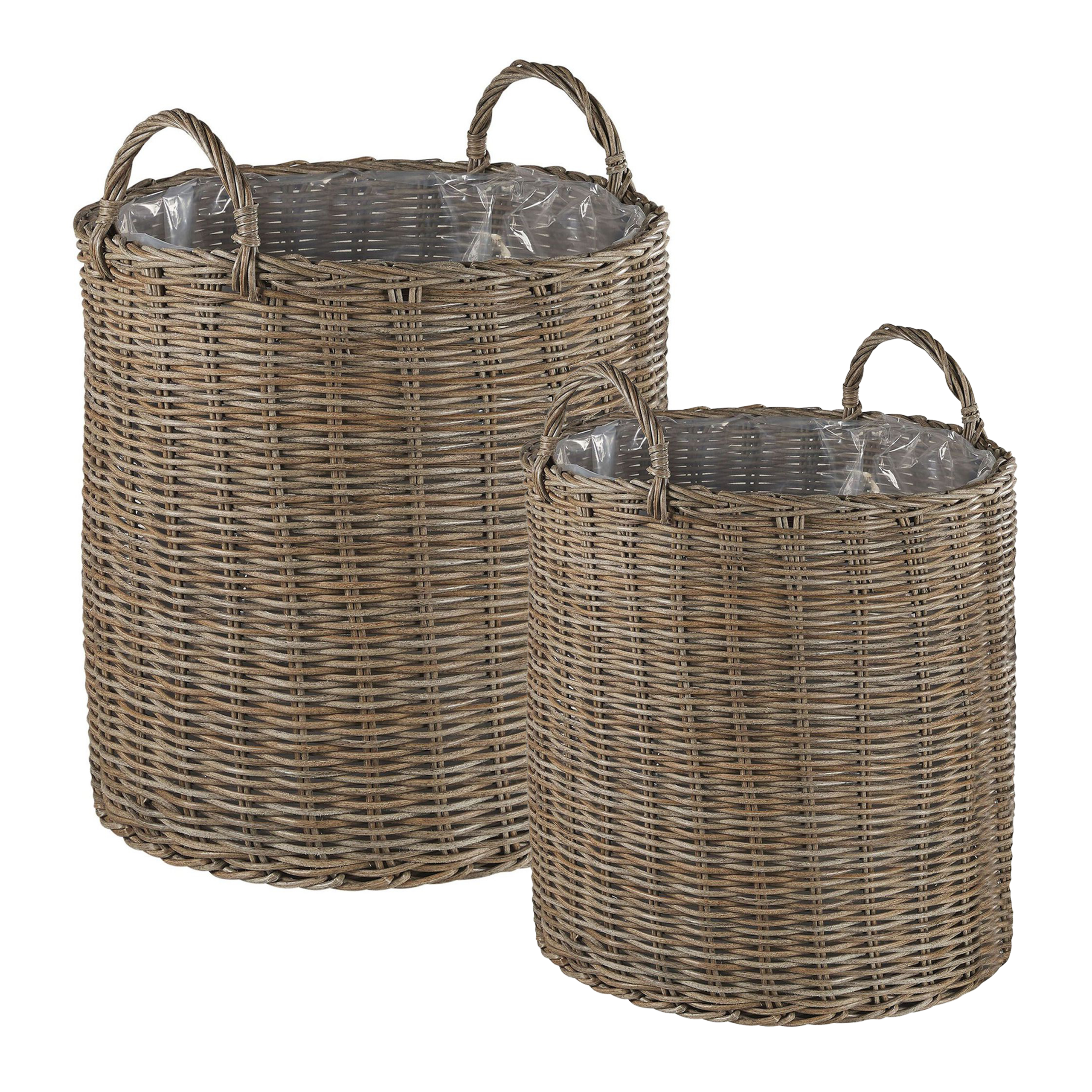 Koriruukkusetti 2 kpl BITOLA 40/48 cm Polyrottinki Ruskea
