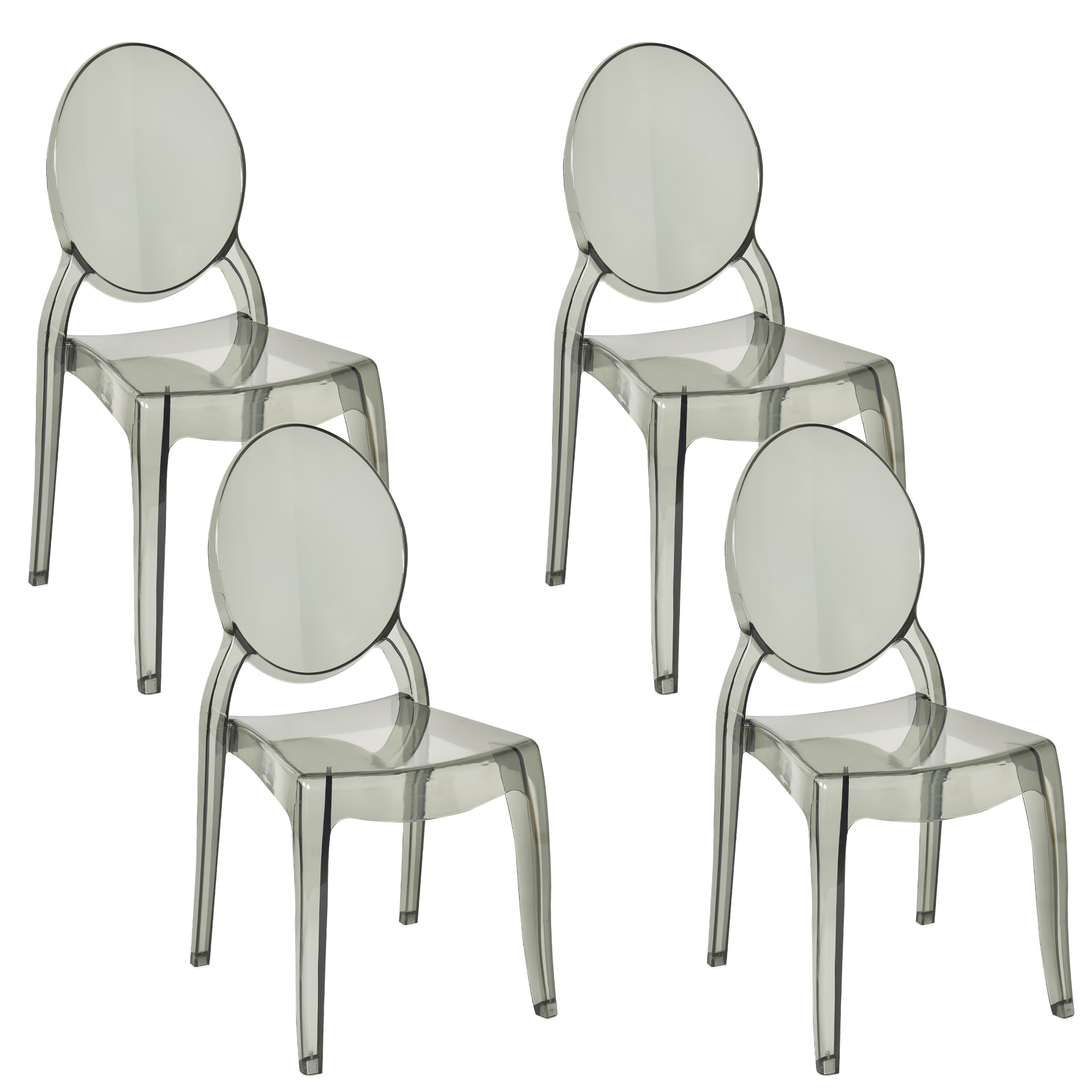 Ruokatuolisetti 4 kpl MERTON Musta