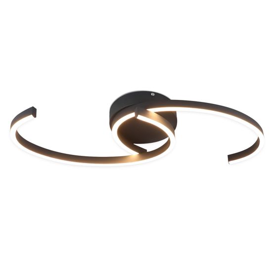 NETTLIFE LED - kattovalaisin olohuoneeseen, 24 W, moderni kattovalaisin eteiseen, keittiöön, 3000 K