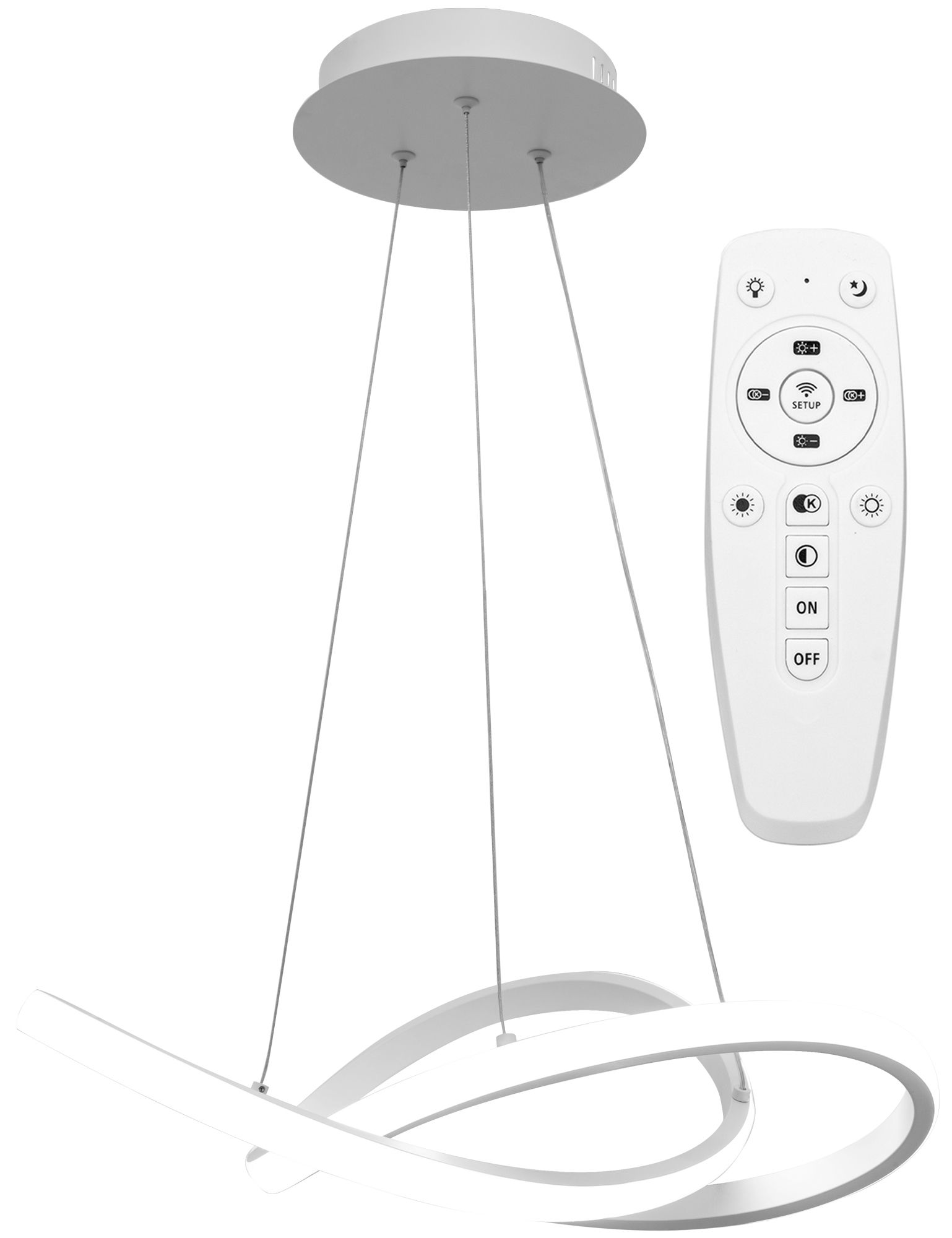TOOLIGHT riippuva kattovalaisin APP392-CP valkoinen, 9x44, 5x90cm