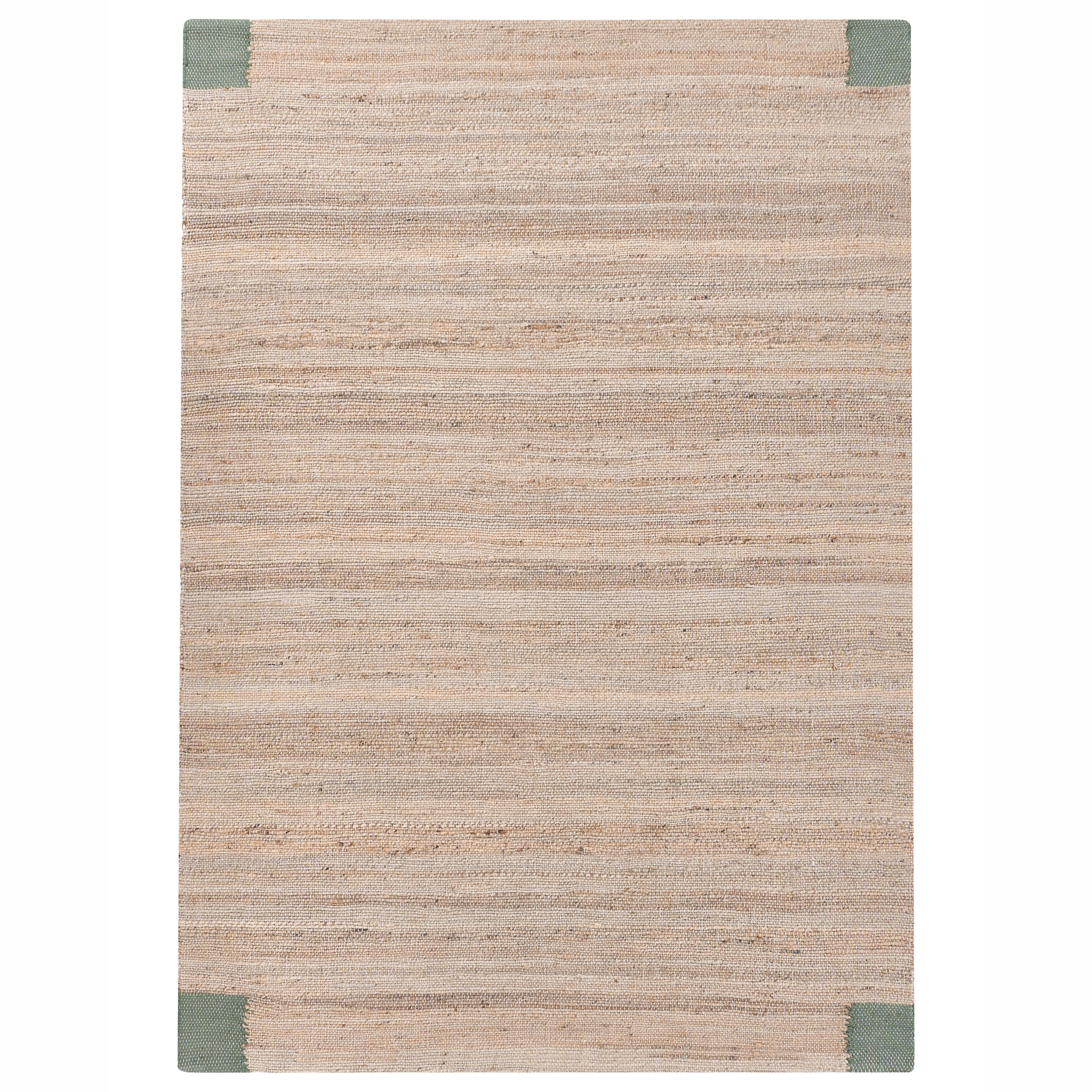 Matto AMRAVATI Beige/vihreä 160 x 230 cm Juutti