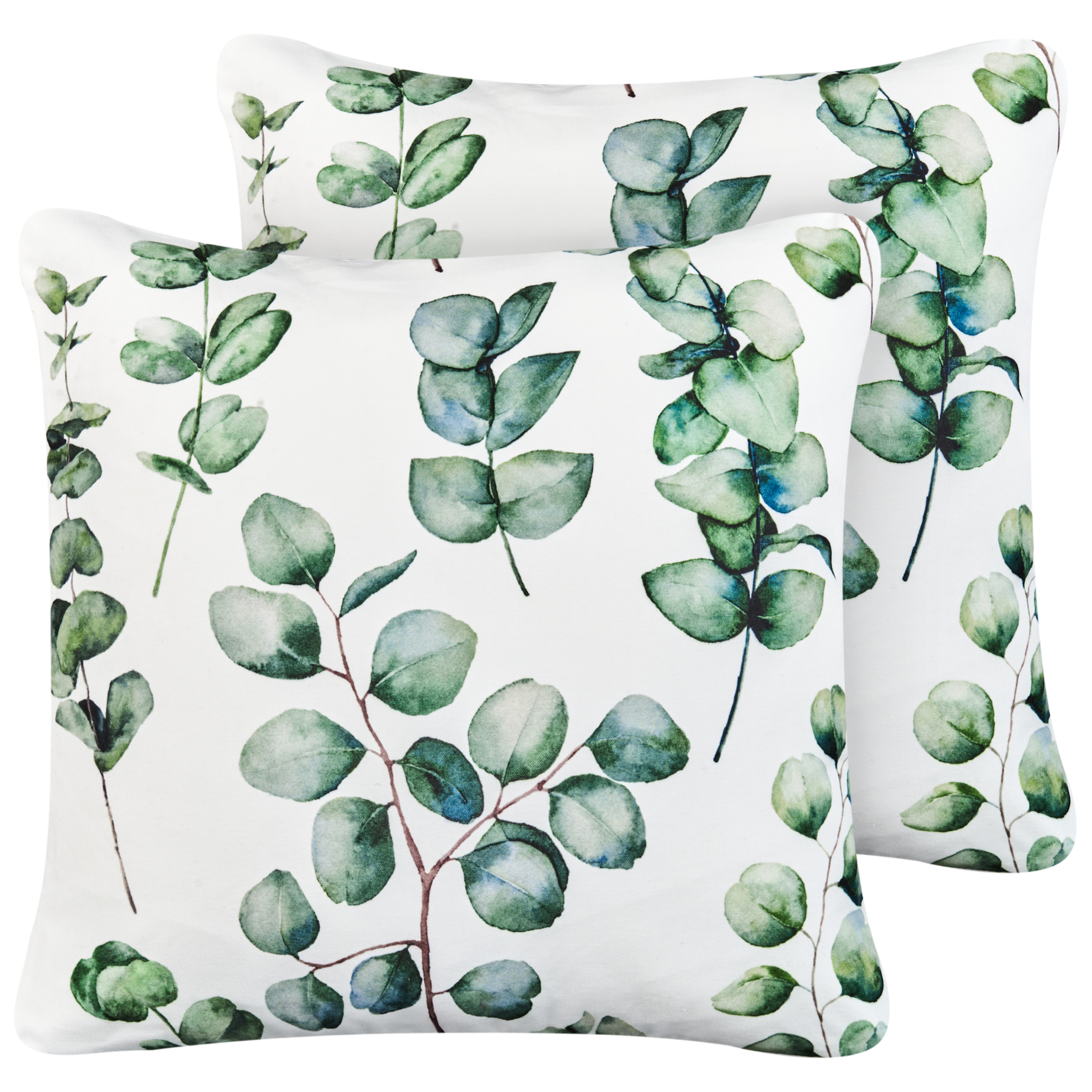 Ulkotyynysetti 2 kpl BOSQUE Kasvikuvio 45 x 45 cm Vihreä