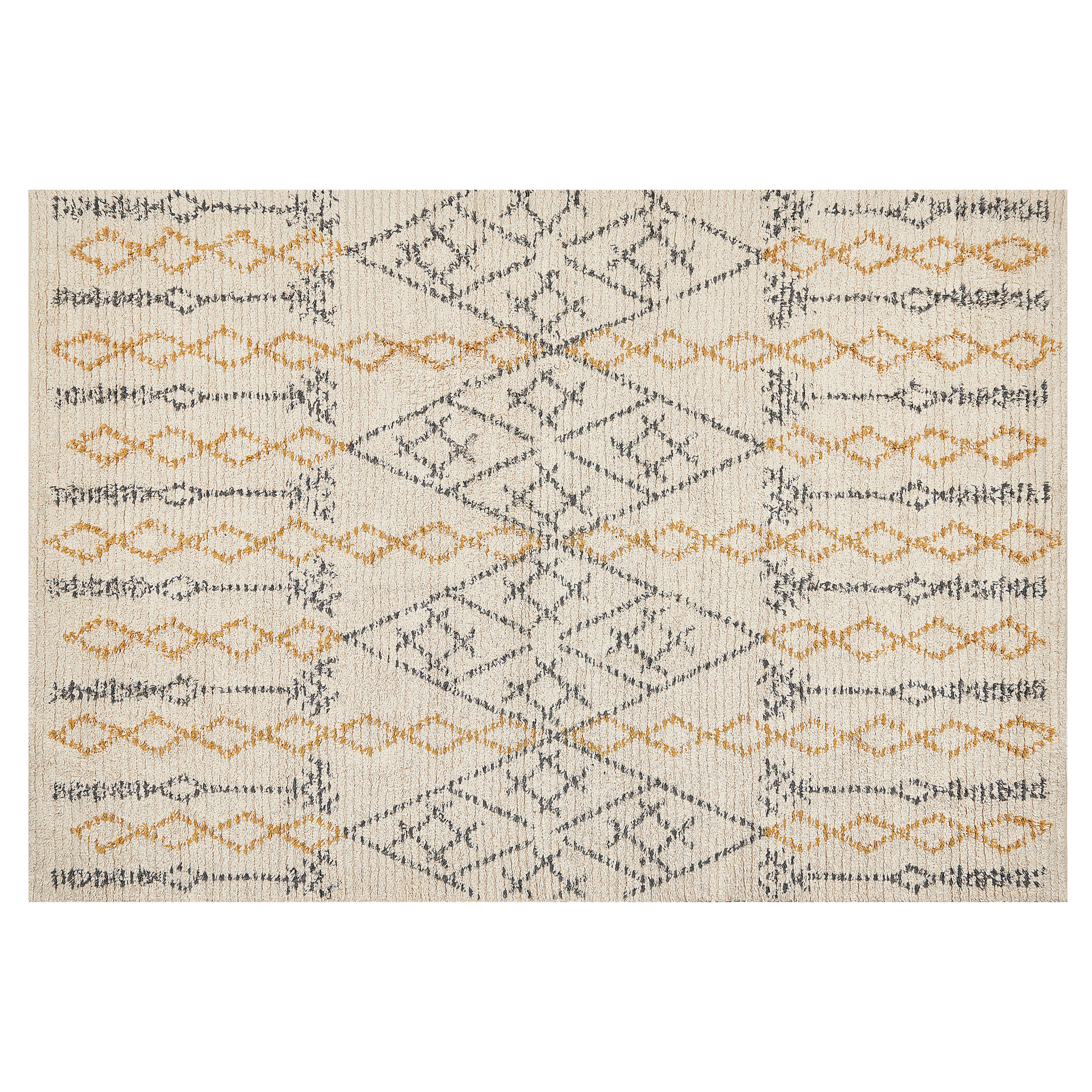 Matto KADAPA Beige 140 x 200 cm Puuvilla