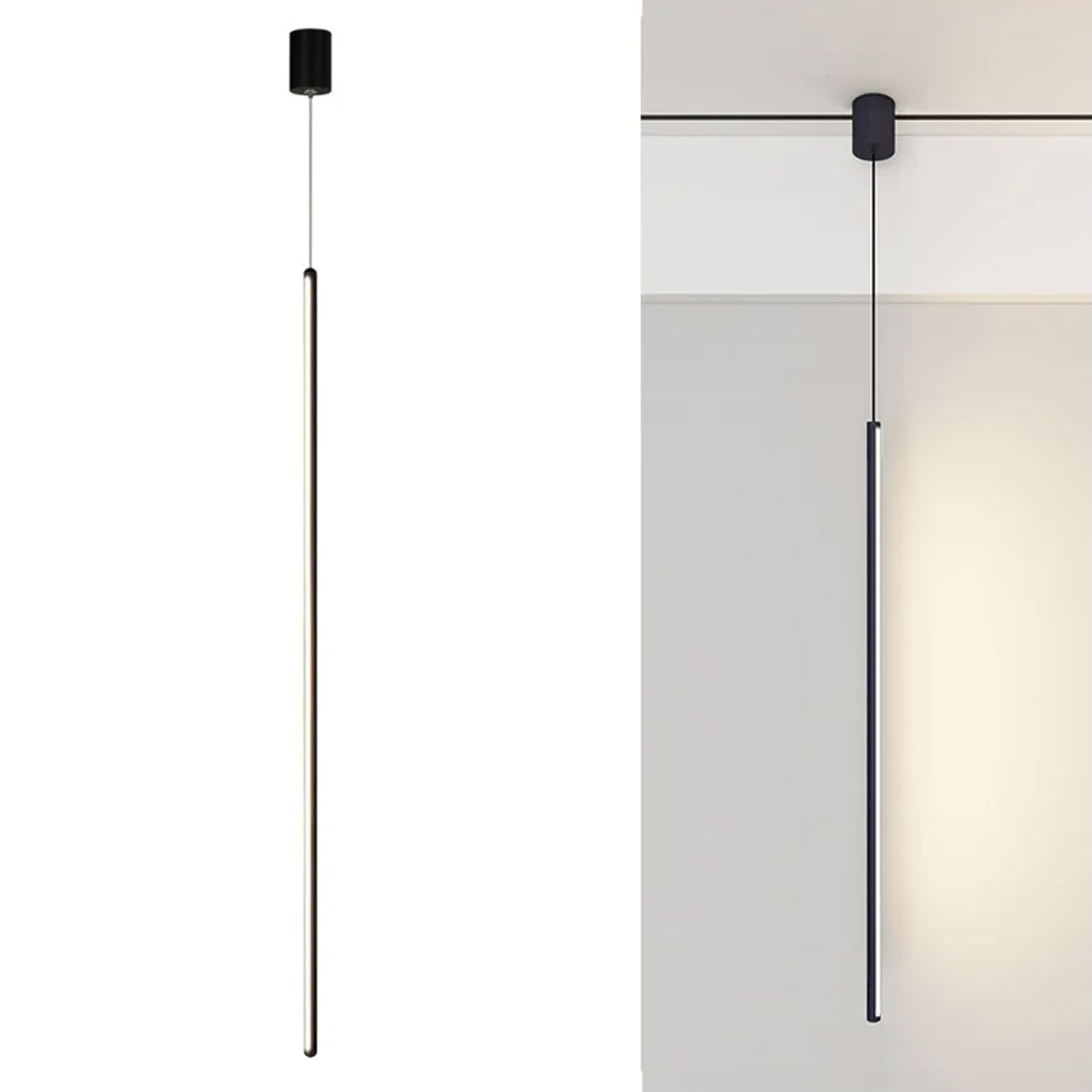 TOOLIGHT riippuva kattovalaisin LED APP1449-C musta, 100x10x100cm