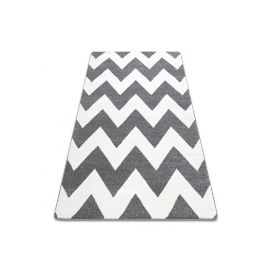 Matto SKETCH - FA66 harmaa/valkoinen - Zigzag 200x290 cm