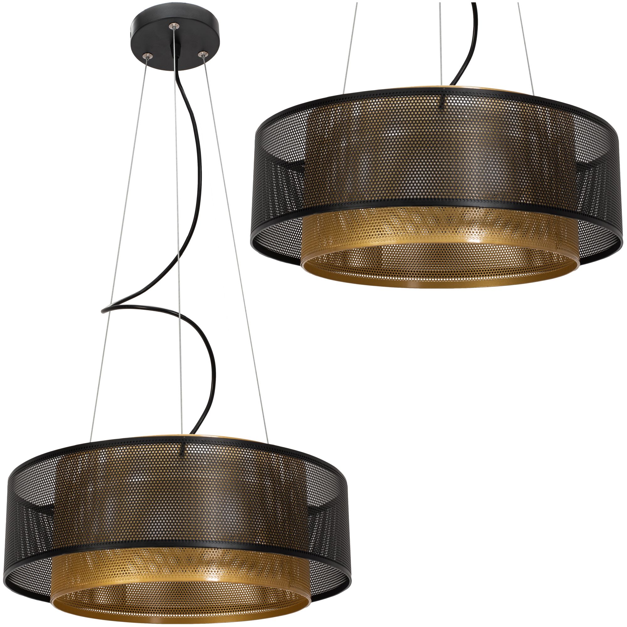 TOOLIGHT riippuva kattovalaisin APP1000-CP musta, 15x40x15cm