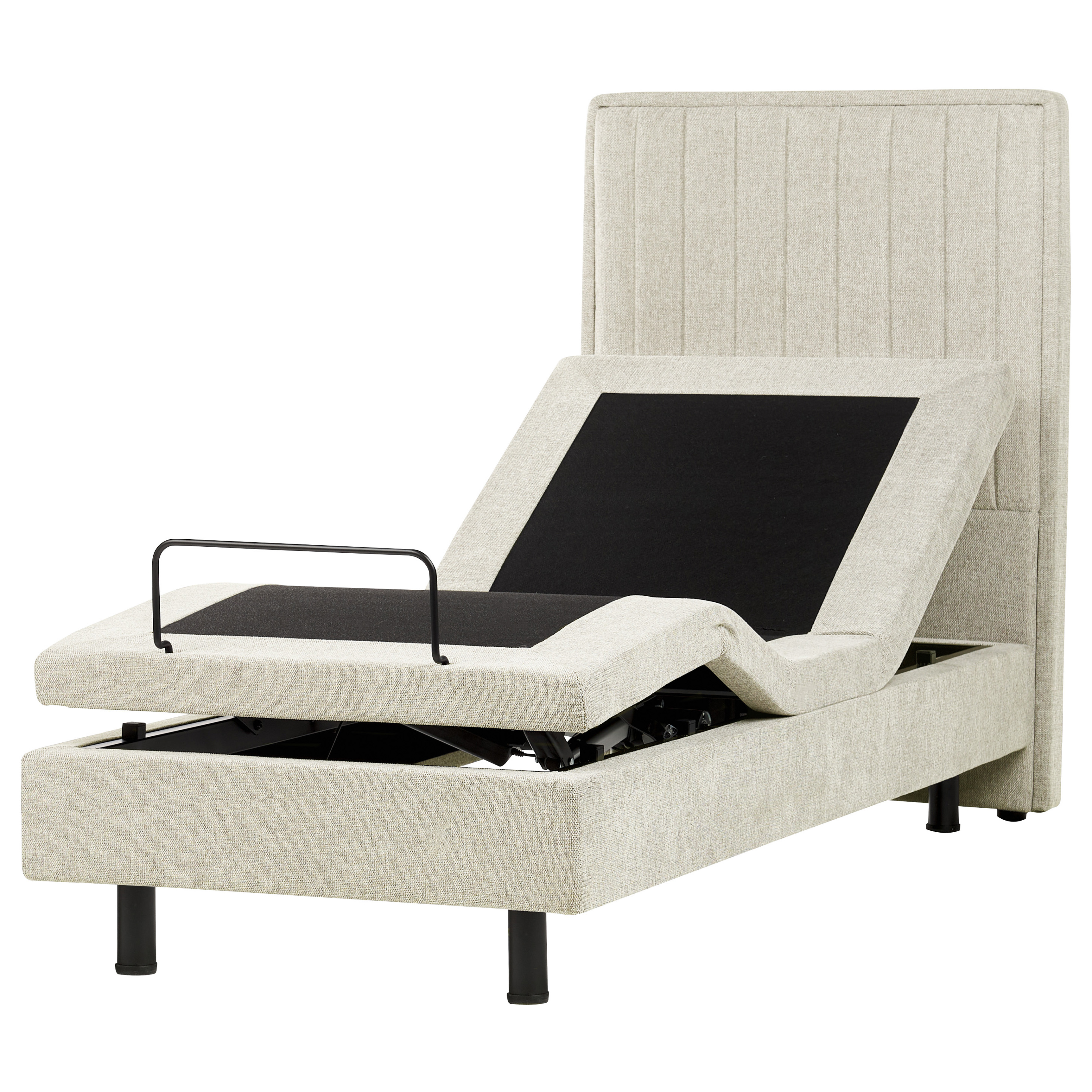 Sänky säädettävä ilman sängynpäätyä Kangas CASTELLAN 80 x 200 cm Beige