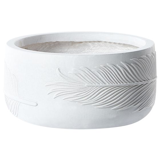 Kukkaruukku FTERO 25 cm Luonnonvalkoinen