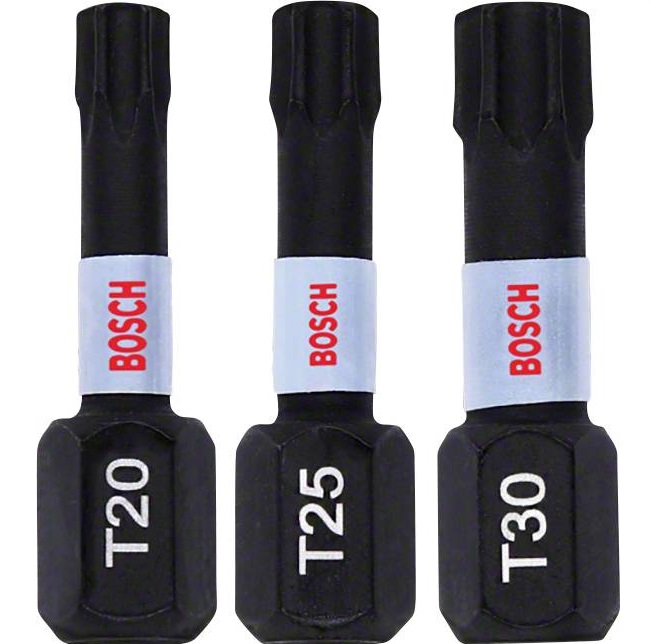 Bosch Impact Control -Kärkisarja 25 mm T20/T25/T30 3 kpl