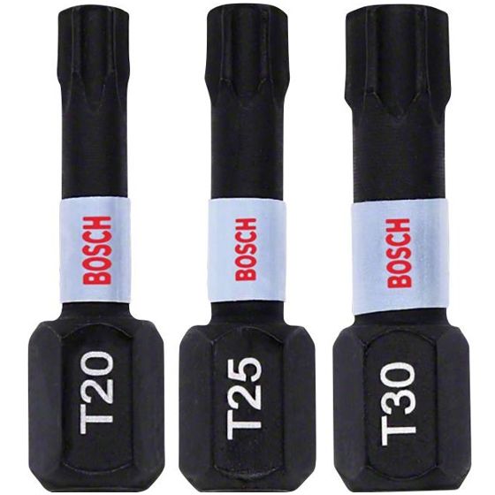 Bosch Impact Control -Kärkisarja 25 mm T20/T25/T30 3 kpl