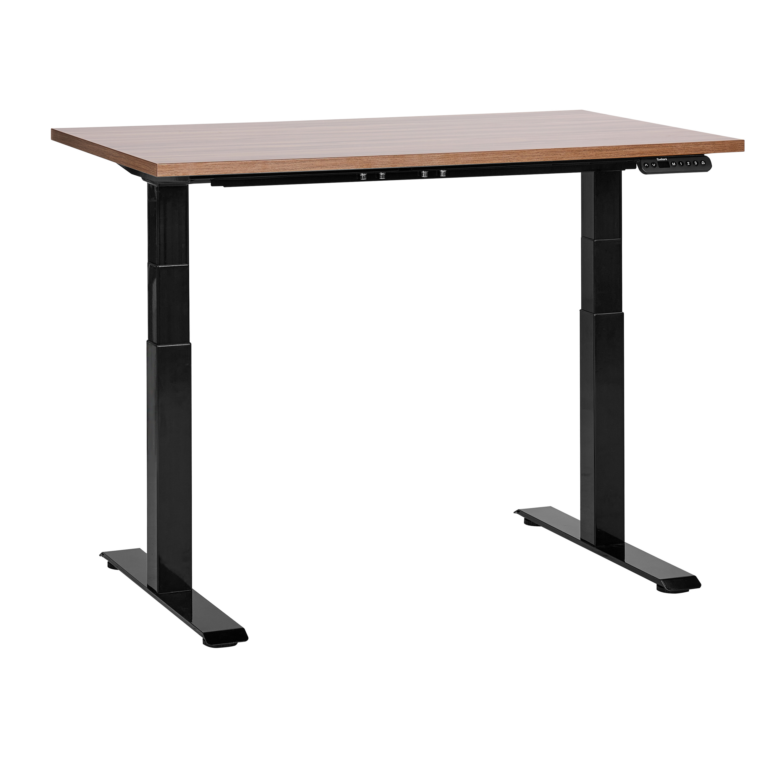 Työpöytä sähkösäädettävä DESTINES 120 cm 72 cm Ruskea/musta
