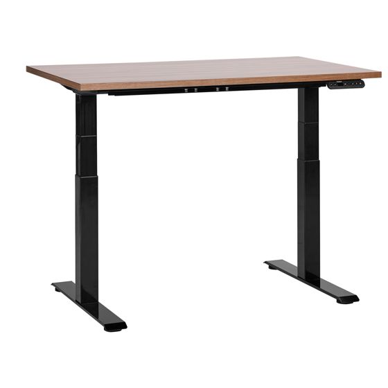 Työpöytä sähkösäädettävä DESTINES 120 cm 72 cm Ruskea/musta