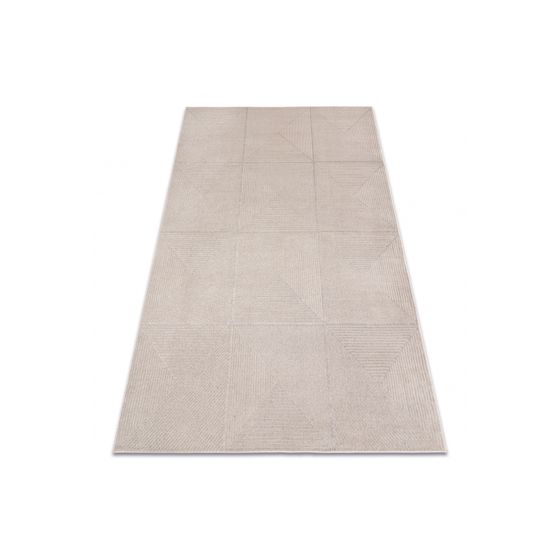 Matto AURA J2624A beige - Geometrinen, rakenteellinen, moderni 160x220 cm