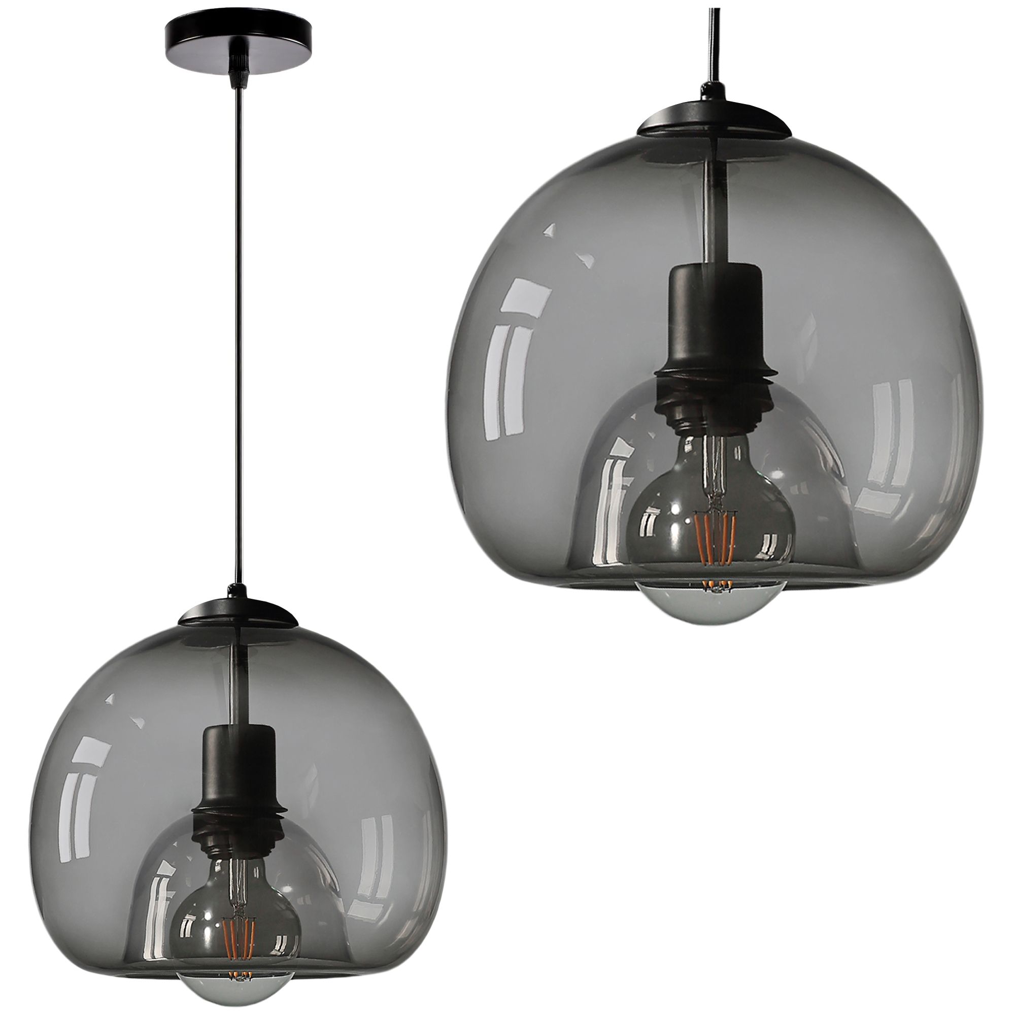 TOOLIGHT riippuva kattovalaisin APP1027-1CP musta, 22x25x22cm