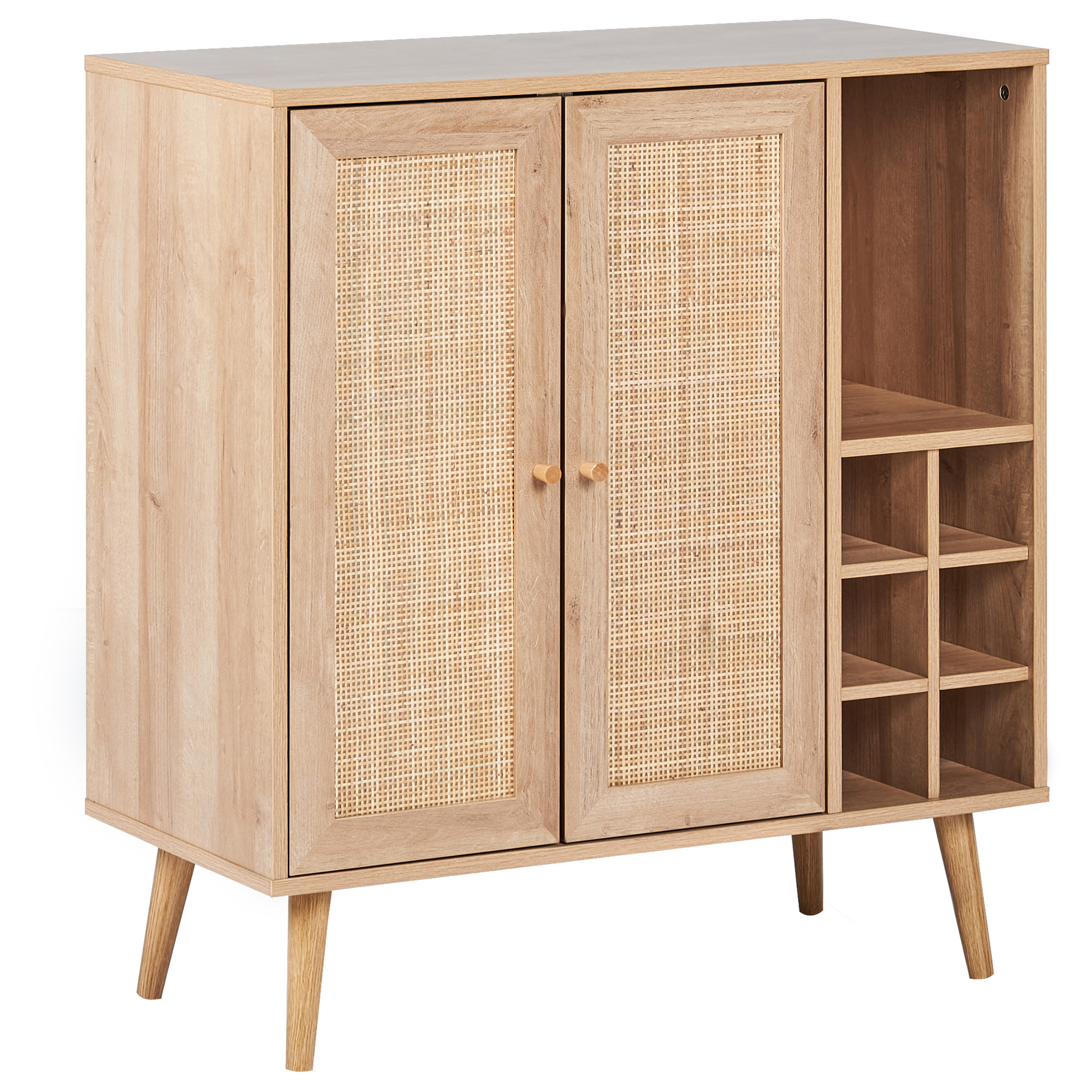 Viinikaappi PAGET Vaaleanruskea