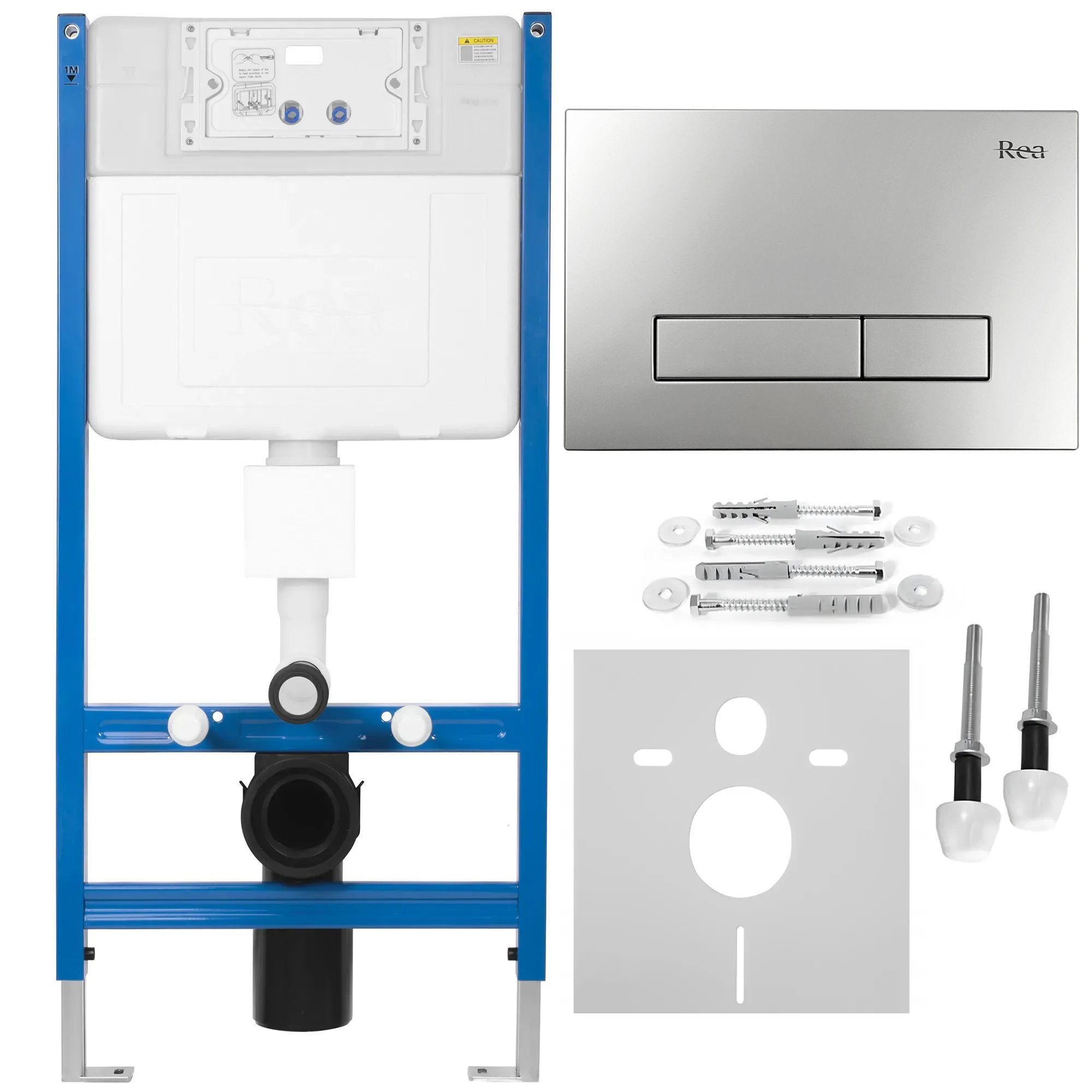 REA Uppoasennusteline K011A-Q + Hd Satiini-Nappi Satiini, 16X52,5X103,5Cm